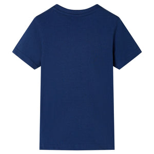 Kinder-T-Shirt Dunkelblau 128