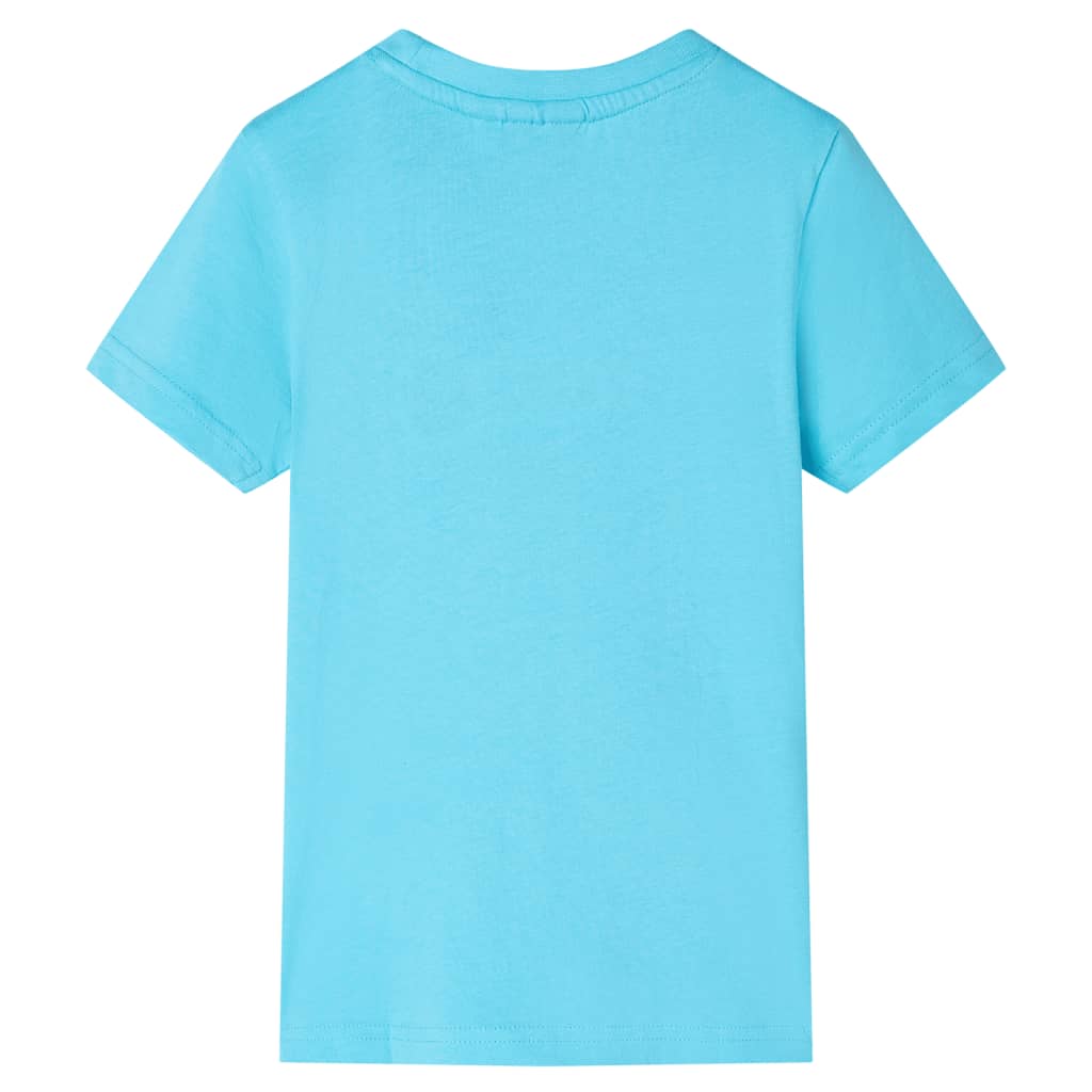 Kinder-T-Shirt Aquablau 104