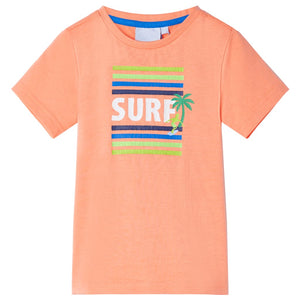 Kinder-T-Shirt Neonorange 116