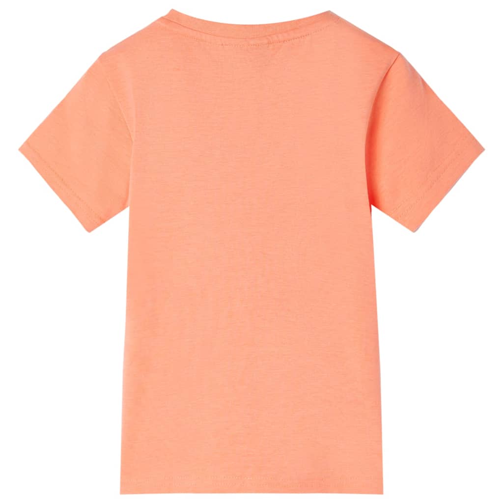 Kinder-T-Shirt Neonorange 140