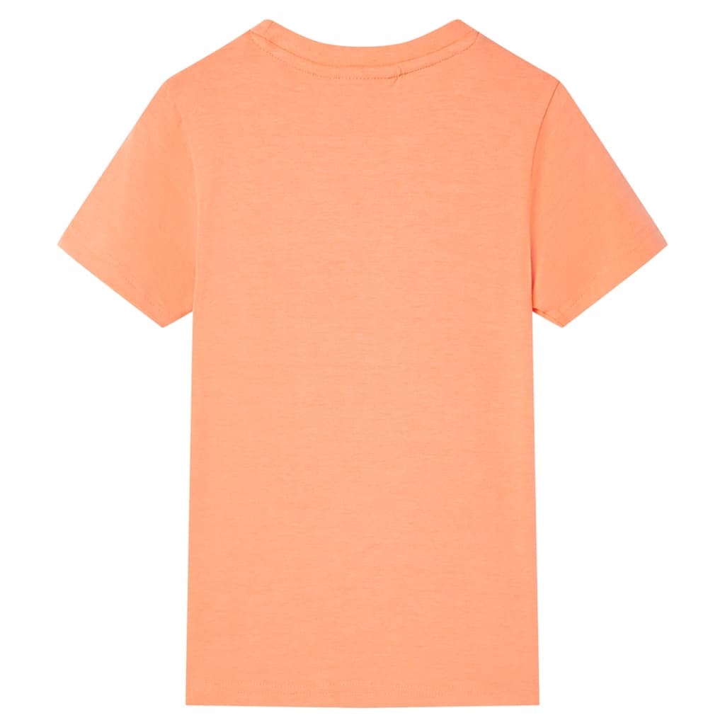 Kinder-Kurzarmshirt Neonorange 116