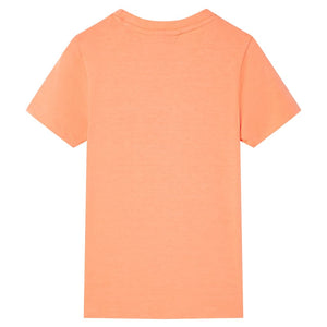 Kinder-Kurzarmshirt Neonorange 140