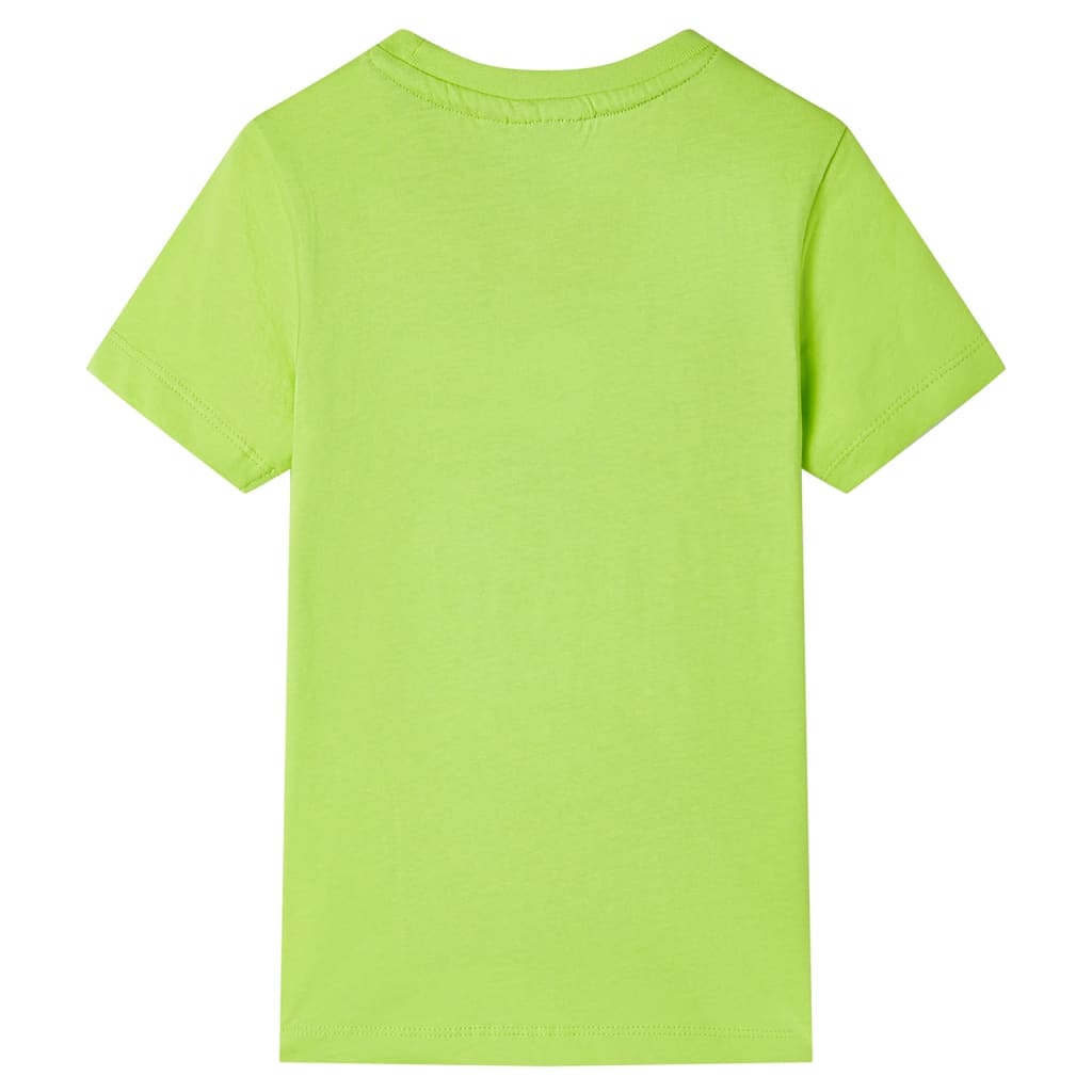 Kinder-Kurzarmshirt Limette 104