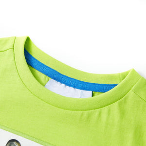 Kinder-Kurzarmshirt Limette 104