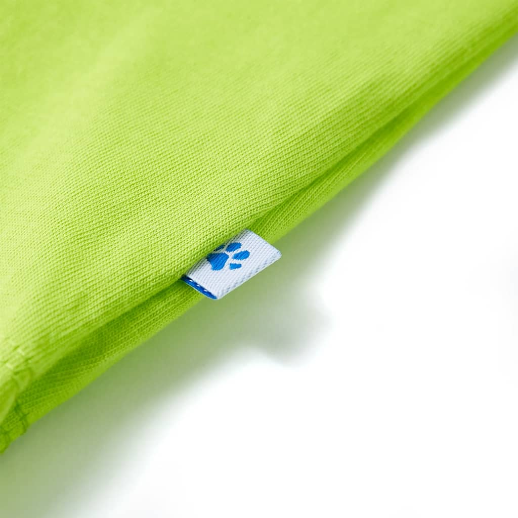 Kinder-Kurzarmshirt Limette 104