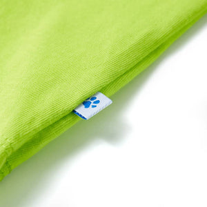 Kinder-Kurzarmshirt Limette 128