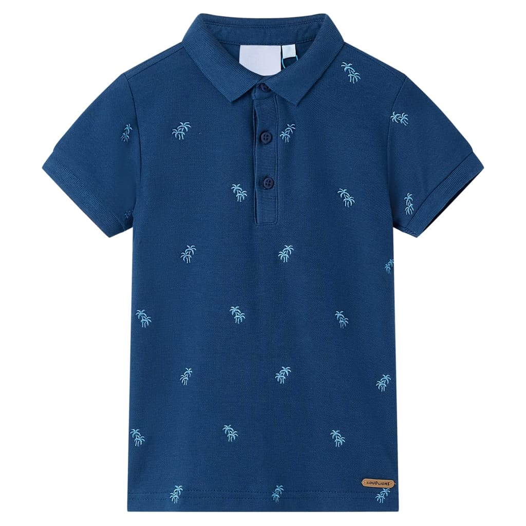 Kinder-Poloshirt Dunkelblau 116