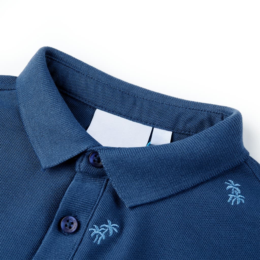 Kinder-Poloshirt Dunkelblau 116