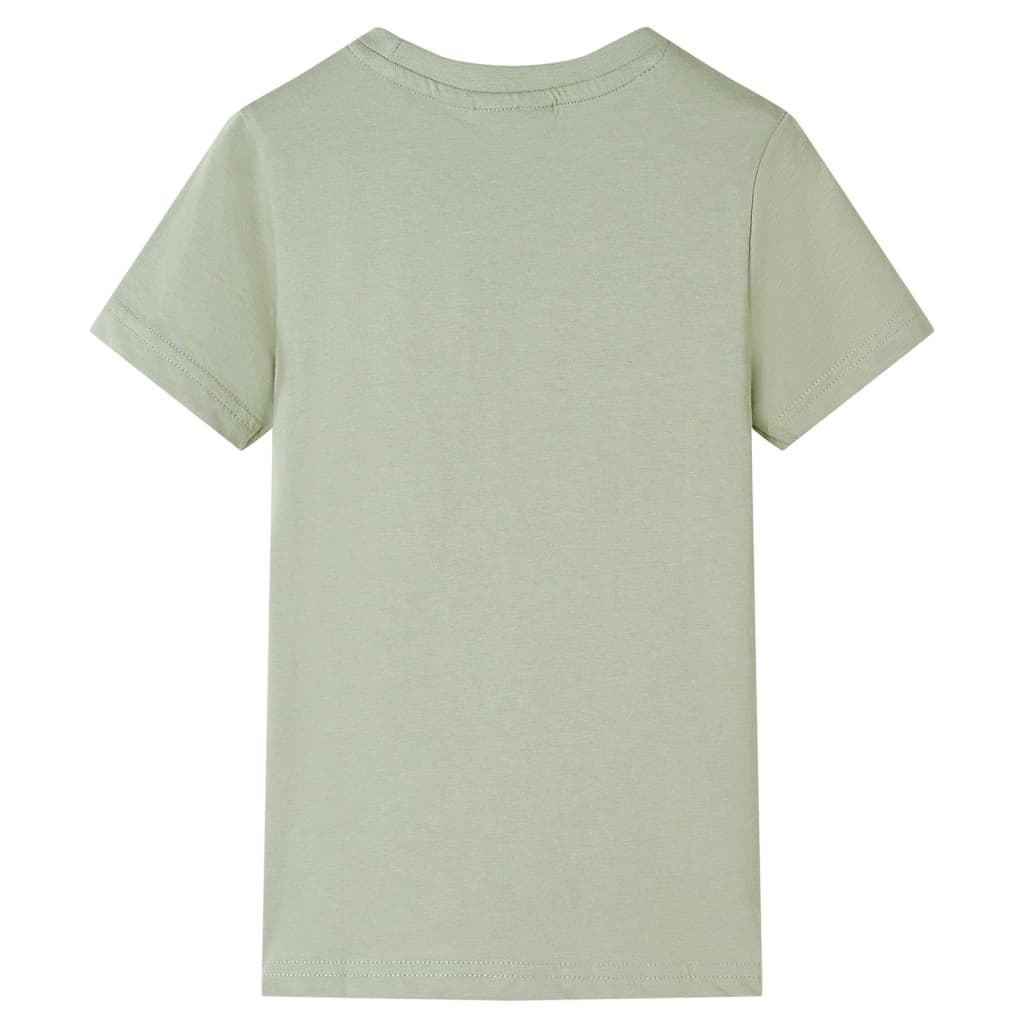 Kinder-Kurzarmshirt Hellkhaki 92