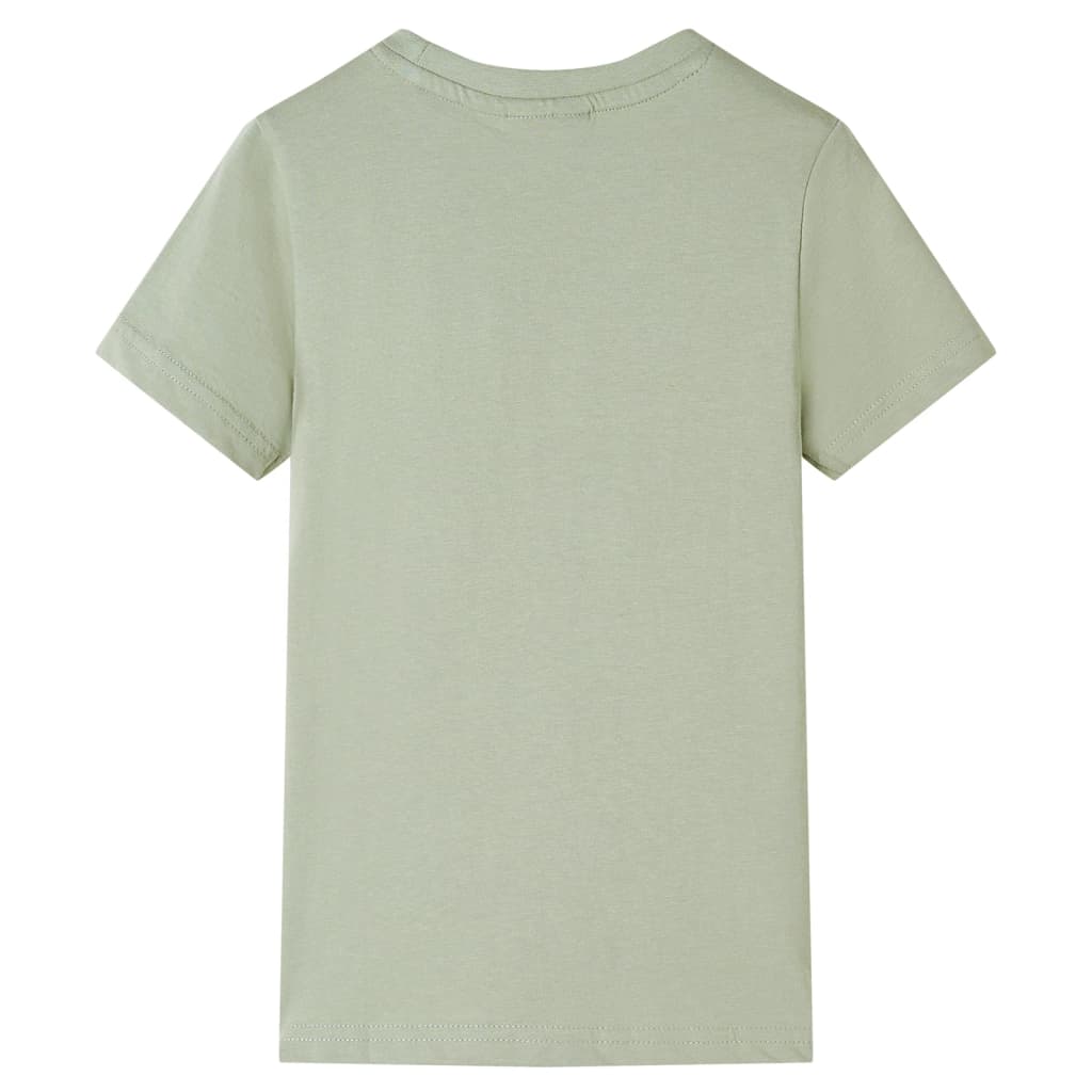 Kinder-Kurzarmshirt Hellkhaki 116