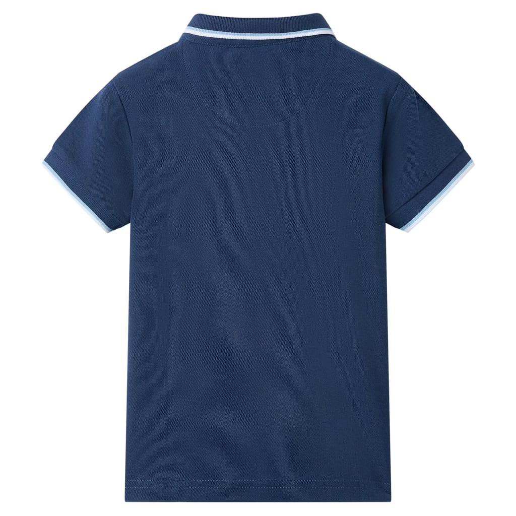 Kinder-Poloshirt Dunkelblau 104