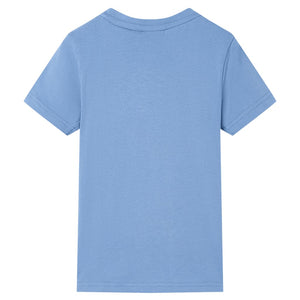 Kinder-T-Shirt Mittelblau 116