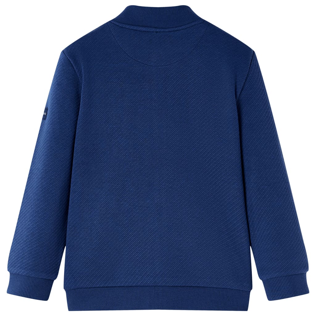 Kinder-Sweatshirt mit Reißverschluss Marineblau 116