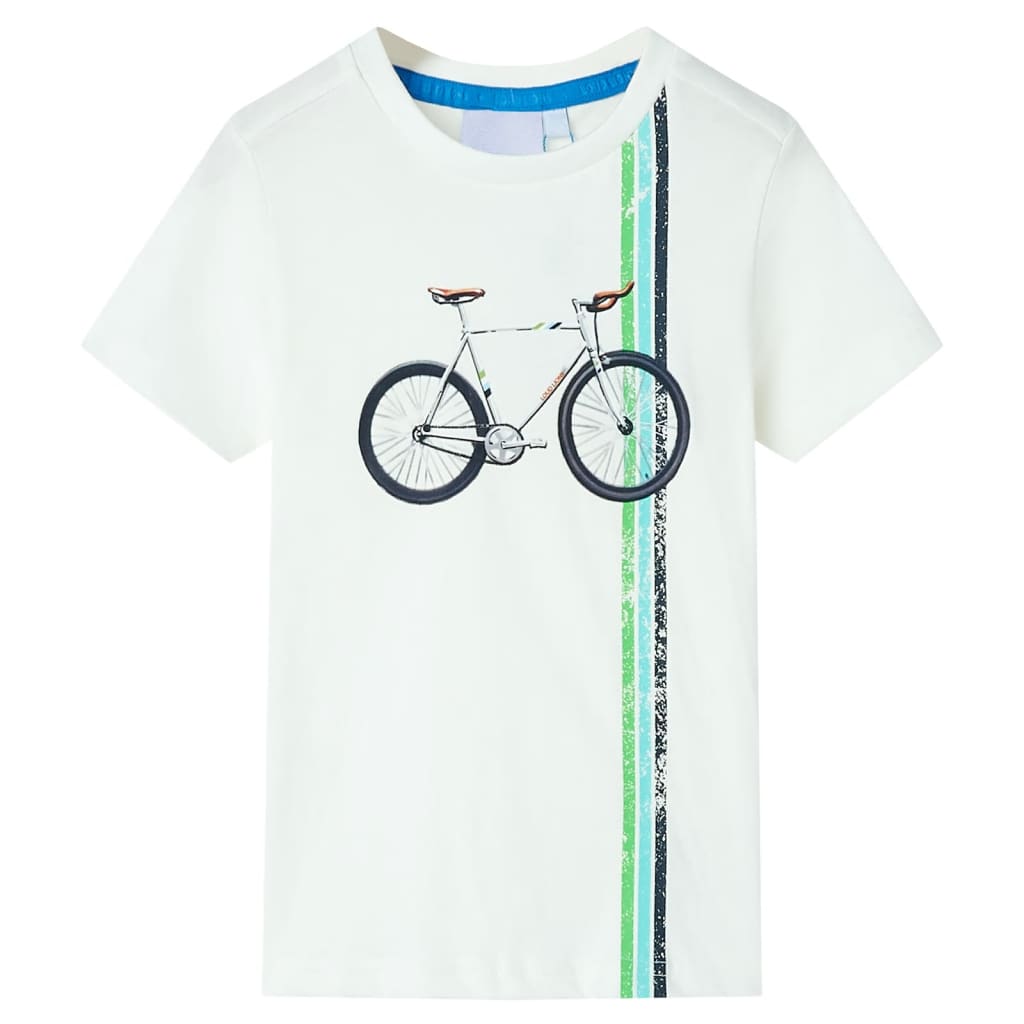 Kinder-Kurzarmshirt Ecru 140