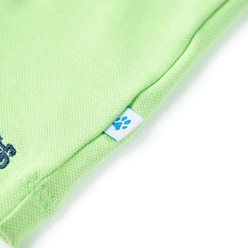 Kinder-Poloshirt Neongrün 128