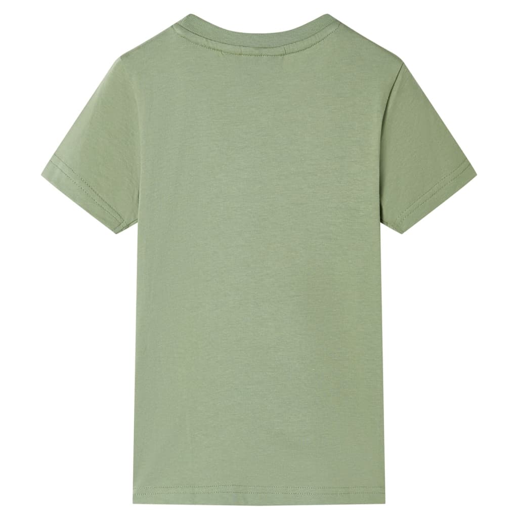 Kinder-Kurzarmshirt Hellkhaki 92