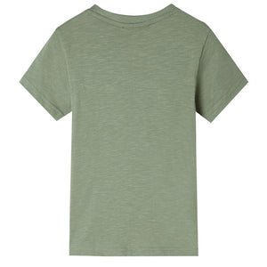 Kinder-Kurzarmshirt Helles Khaki 116