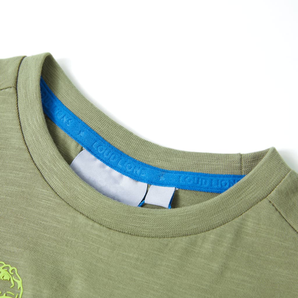 Kinder-Kurzarmshirt Helles Khaki 116