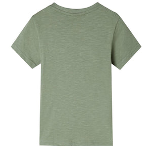 Kinder-Kurzarmshirt Helles Khaki 140