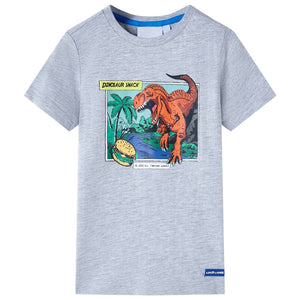 Kinder-T-Shirt Grau 128