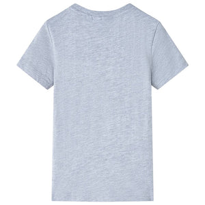 Kinder-T-Shirt Grau 128