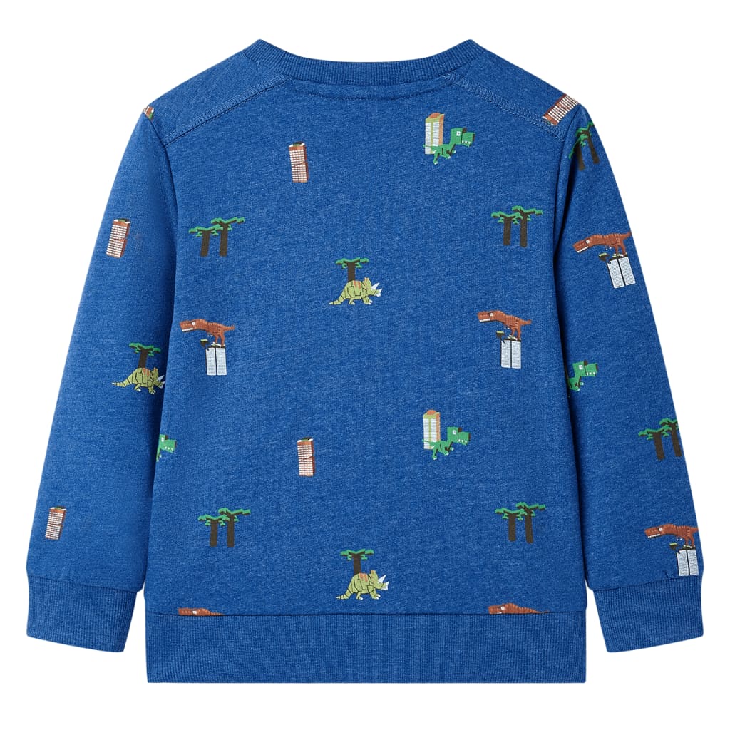 Kinder-Sweatshirt Dunkelblau Melange 116