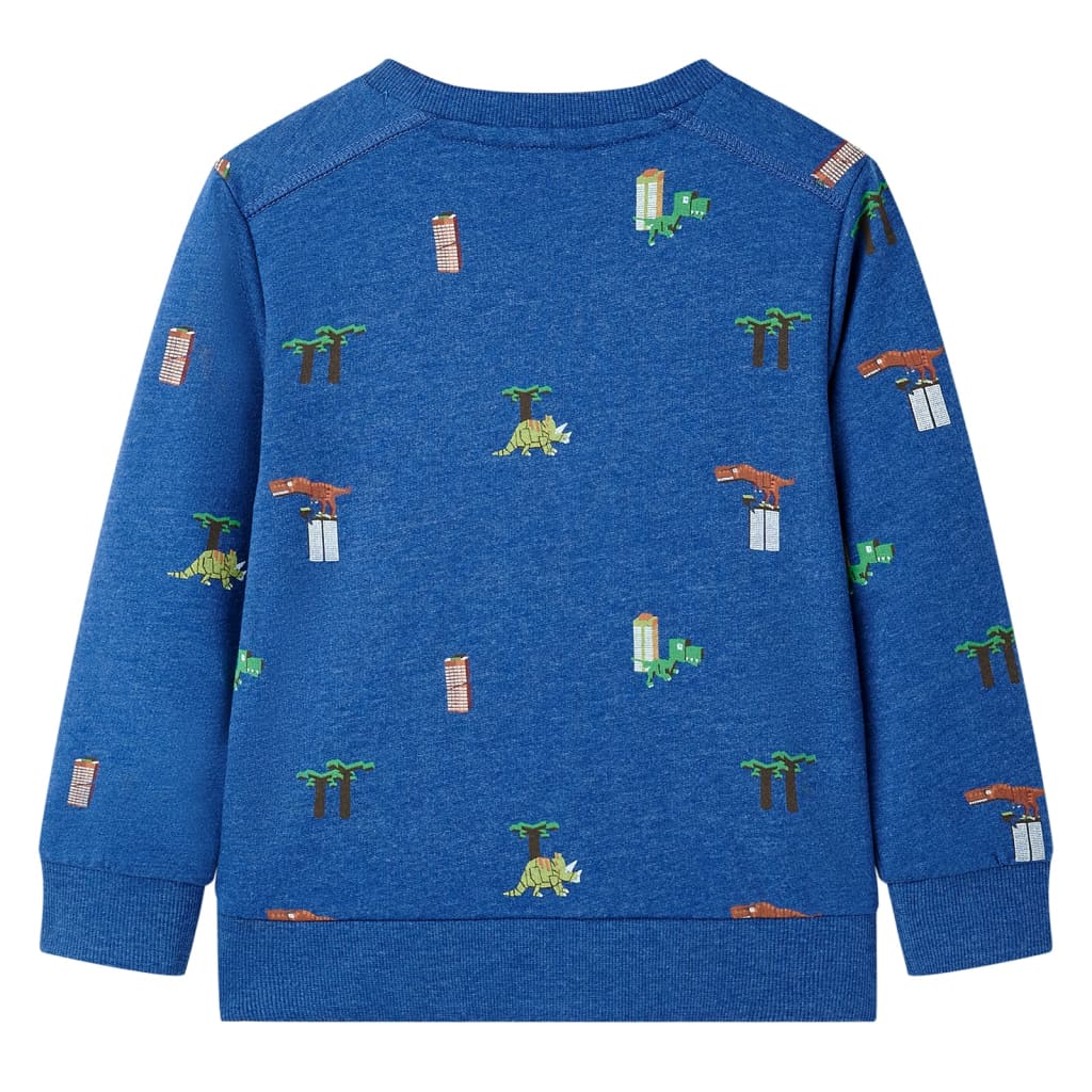 Kinder-Sweatshirt Dunkelblau Melange 140