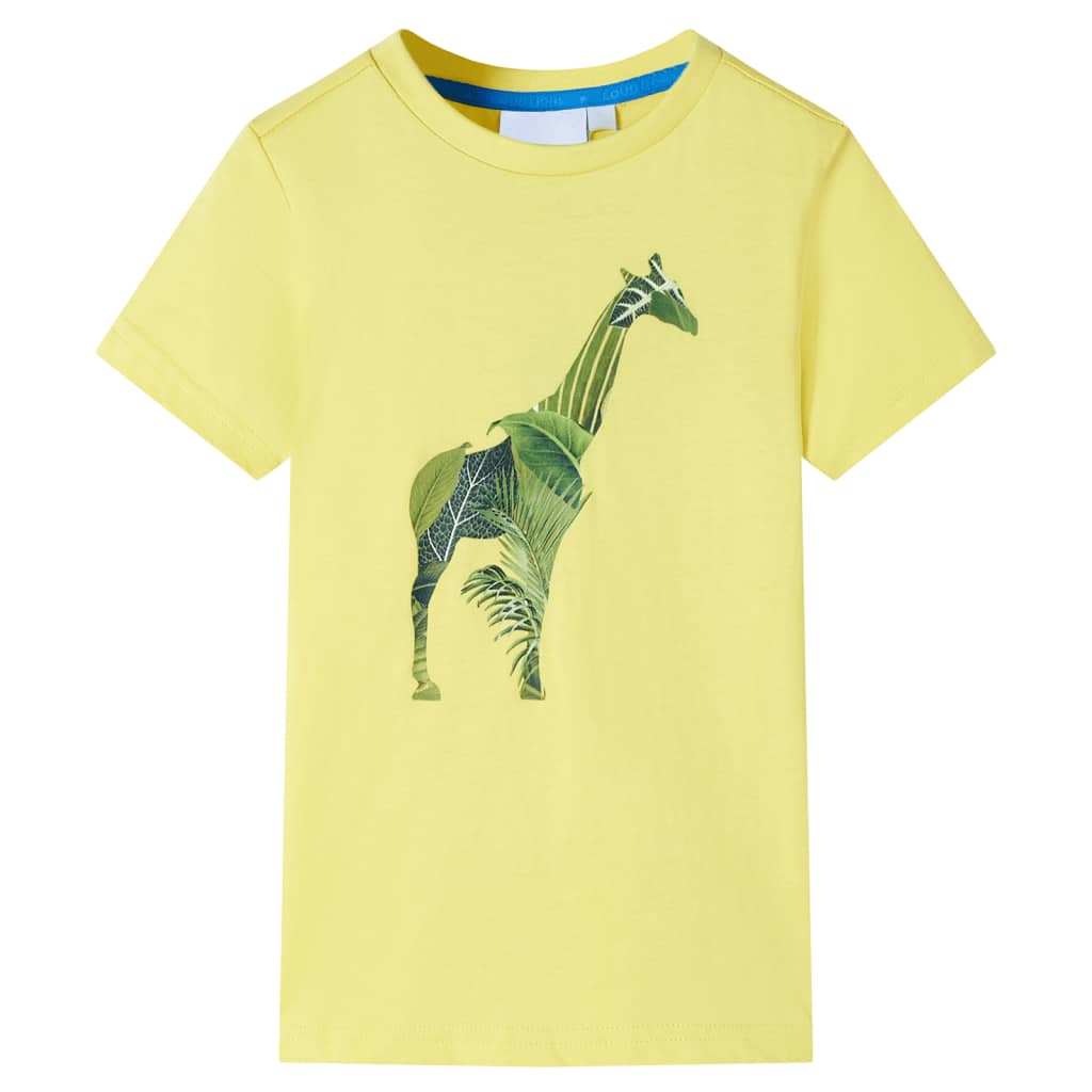 Kinder-T-Shirt Gelb 116