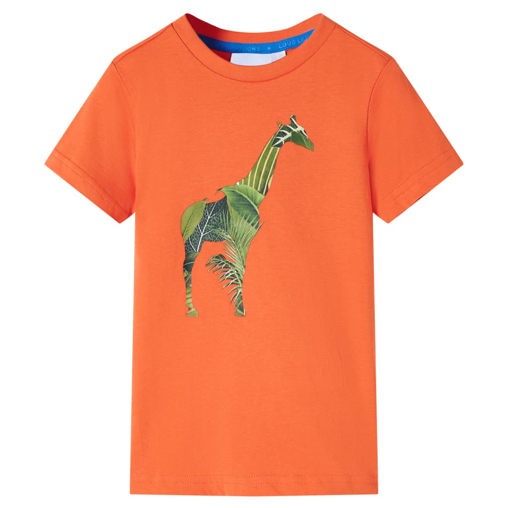 Kinder-T-Shirt Hellorange 104