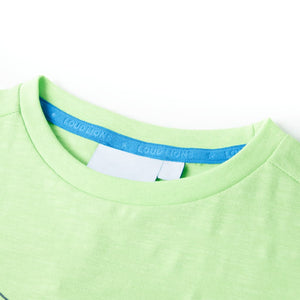 Kinder-T-Shirt Neongrün 92