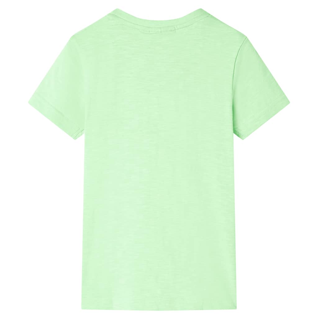 Kinder-T-Shirt Neongrün 116