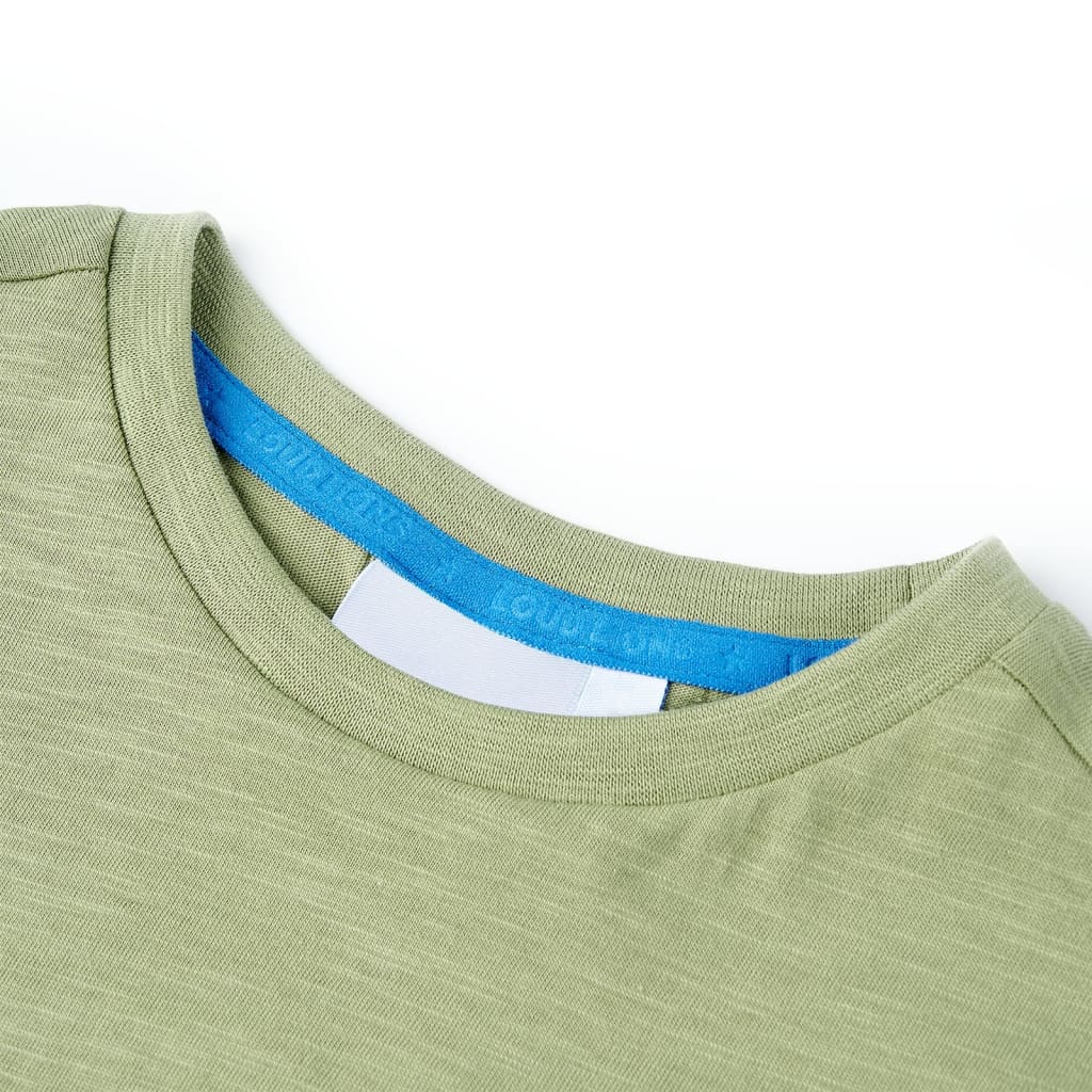 Kinder-T-Shirt Helles Khaki 128