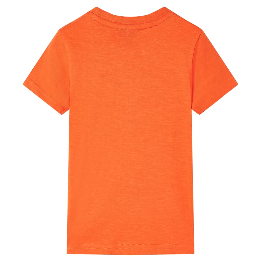 Kinder-T-Shirt Dunkelorange 104