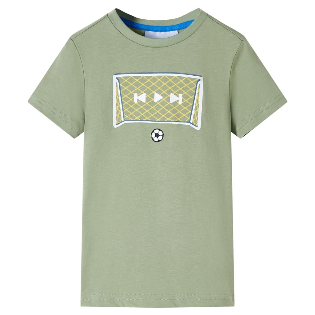 Kinder-T-Shirt Helles Khaki 92