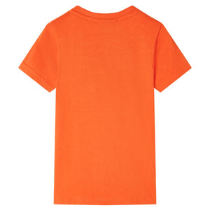 Kinder-T-Shirt Dunkelorange 92