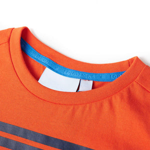 Kinder-T-Shirt Dunkelorange 92