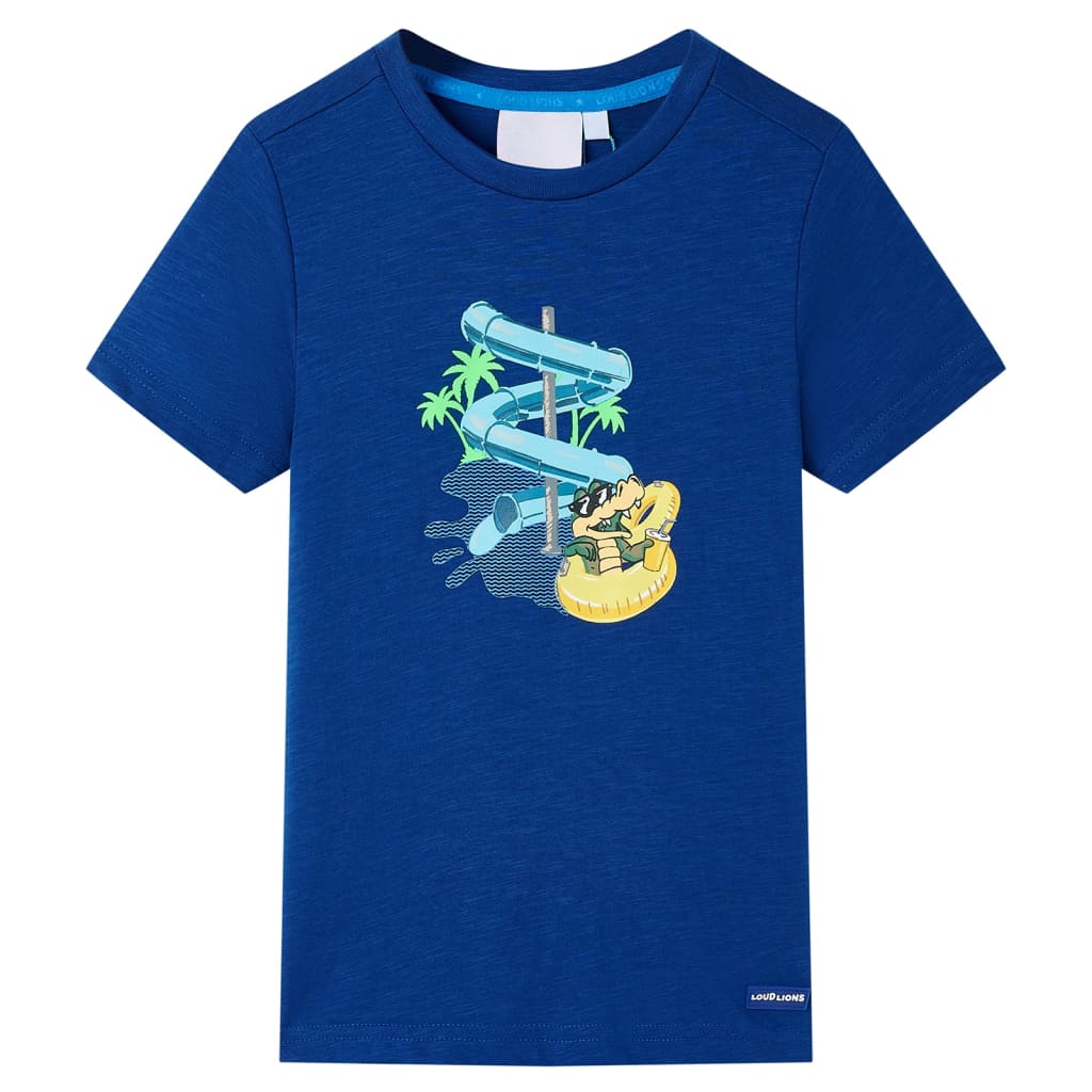 Kinder-T-Shirt Dunkelblau 104