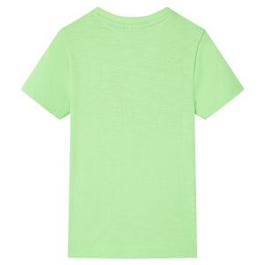 Kinder-T-Shirt Neongrün 116