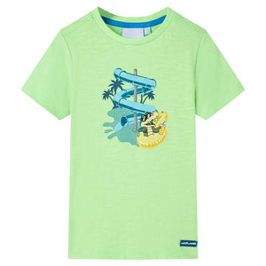 Kinder-T-Shirt Neongrün 140