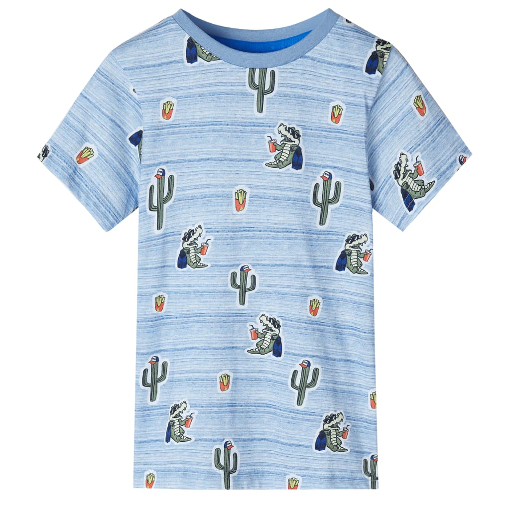 Kinder-T-Shirt Blaumischung 140