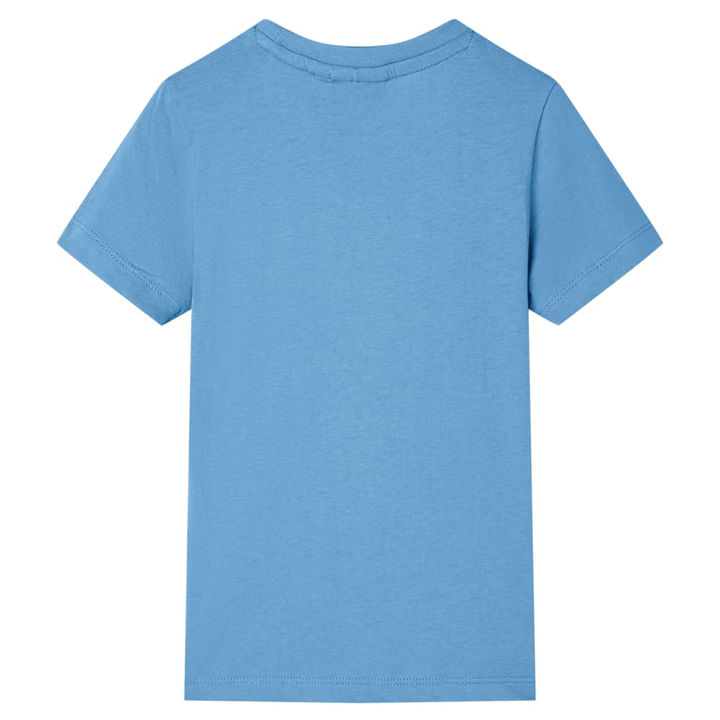 Kinder-T-Shirt Mittelblau 116