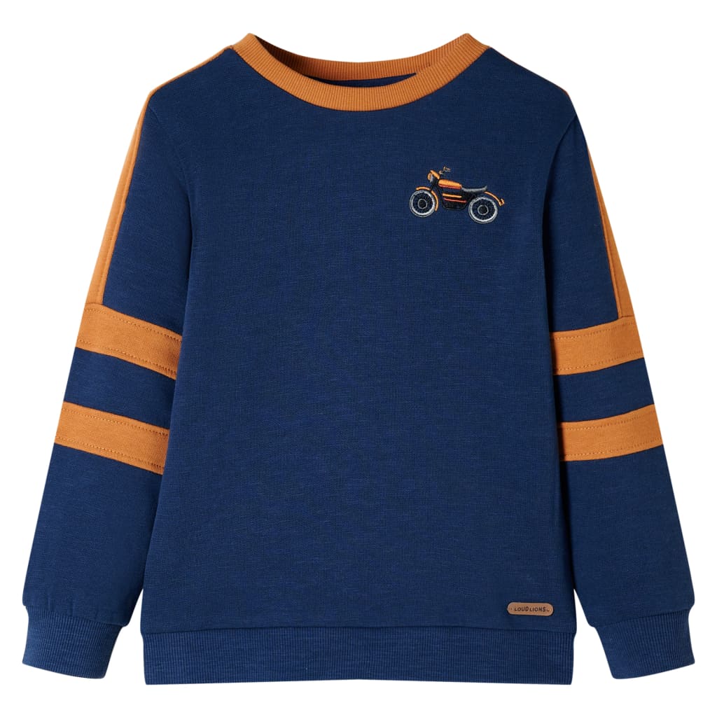 Kinder-Sweatshirt Indigoblau 128