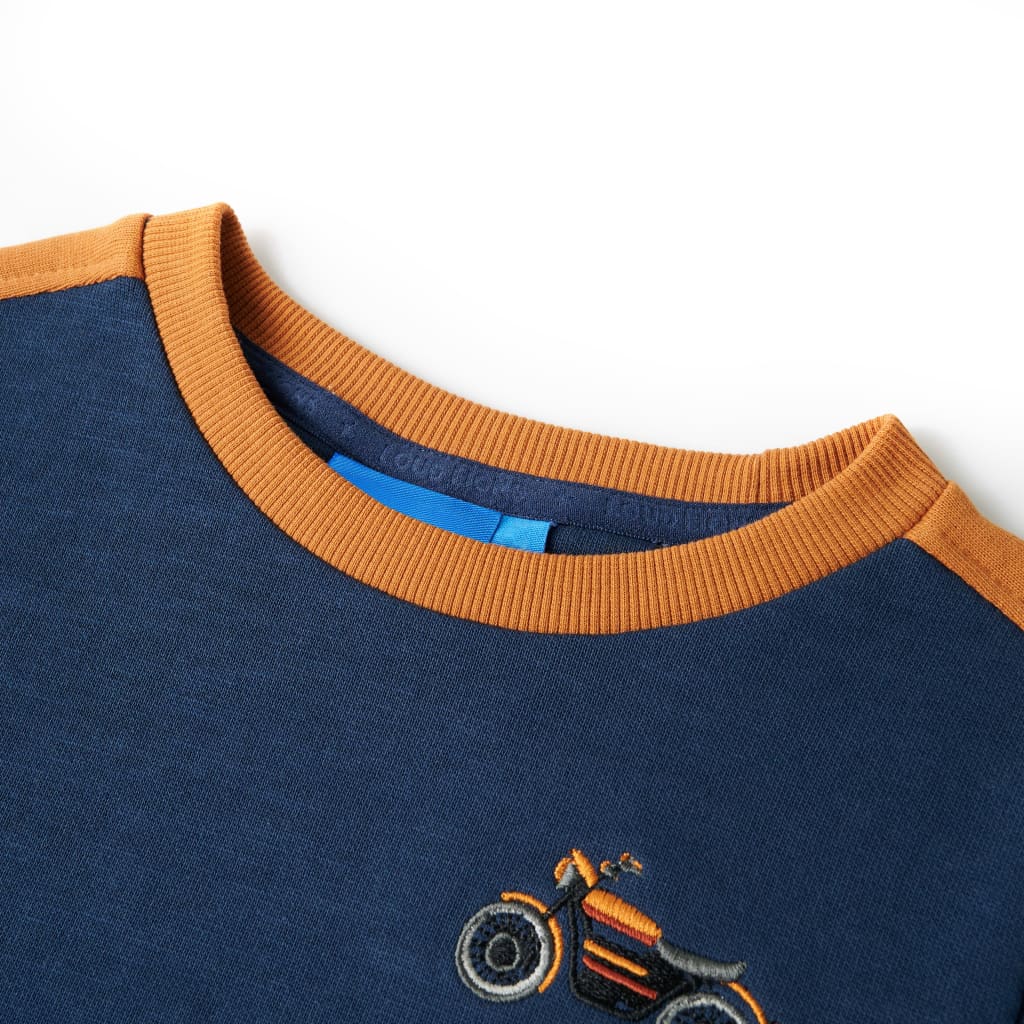 Kinder-Sweatshirt Indigoblau 128