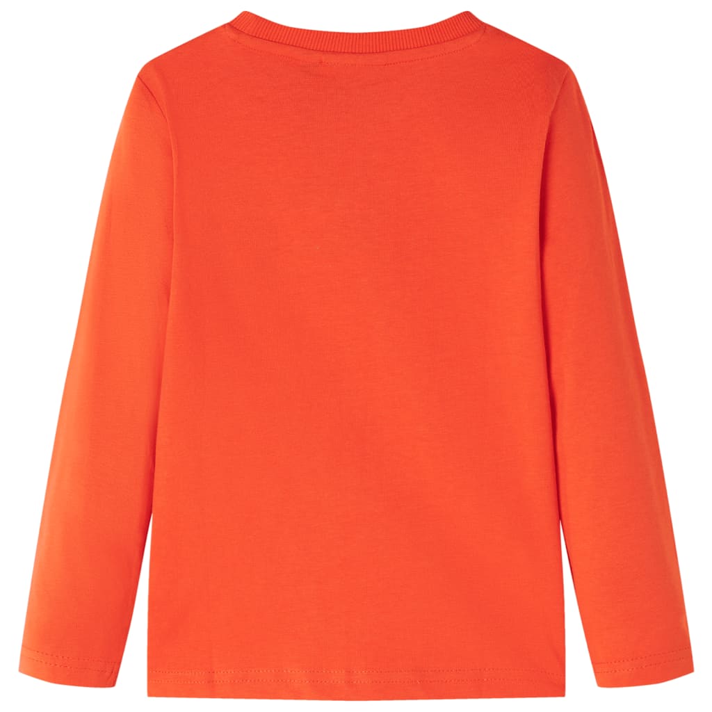 Kinder-Langarmshirt Hellorange 116