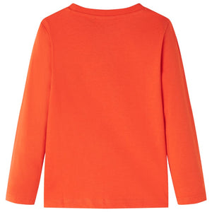 Kinder-Langarmshirt Hellorange 116