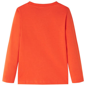 Kinder-Langarmshirt Hellorange 140 Stilecasa