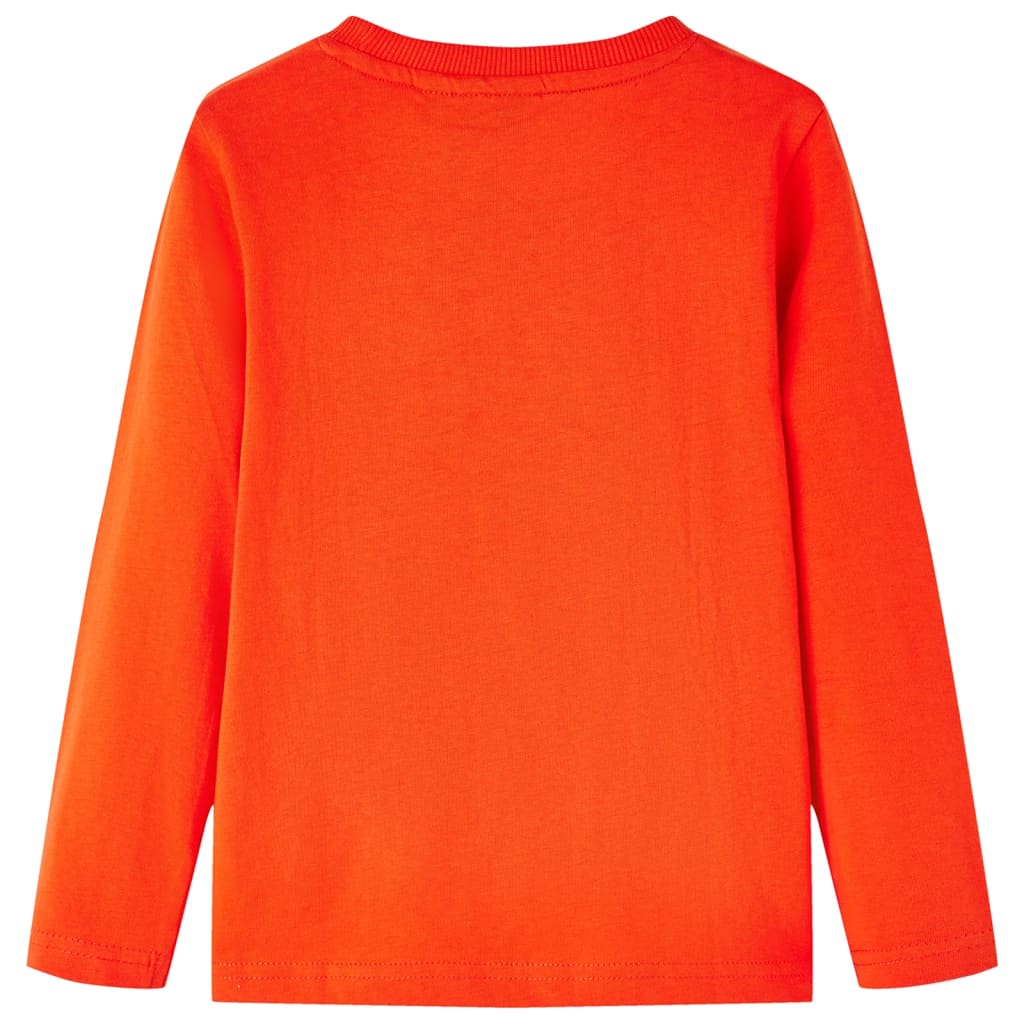 Kinder-Langarmshirt Hellorange 140