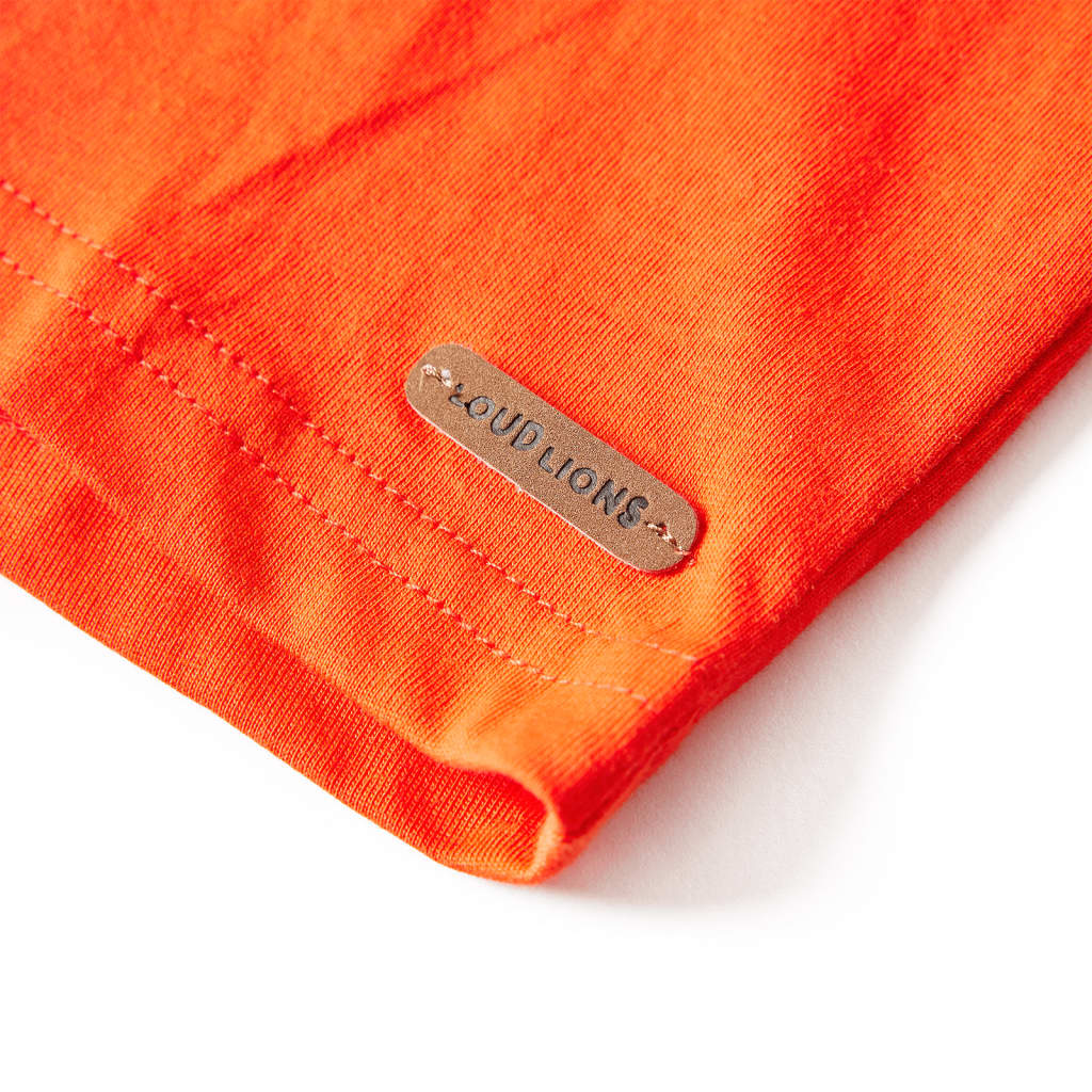 Kinder-Langarmshirt Hellorange 140