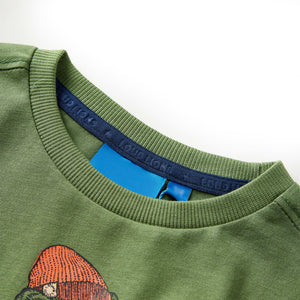 Kinder-Langarmshirt Helles Khaki 116