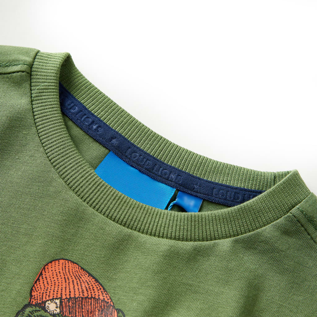 Kinder-Langarmshirt Helles Khaki 140